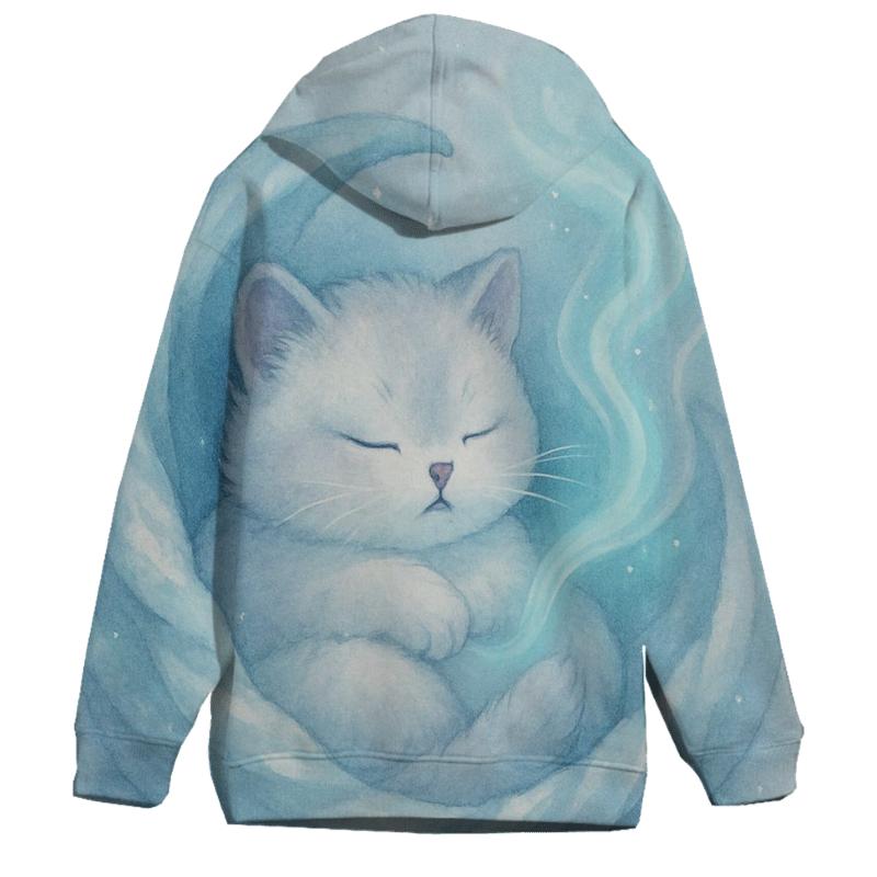 Aurora Blanket Nap Kitten custom hoodies