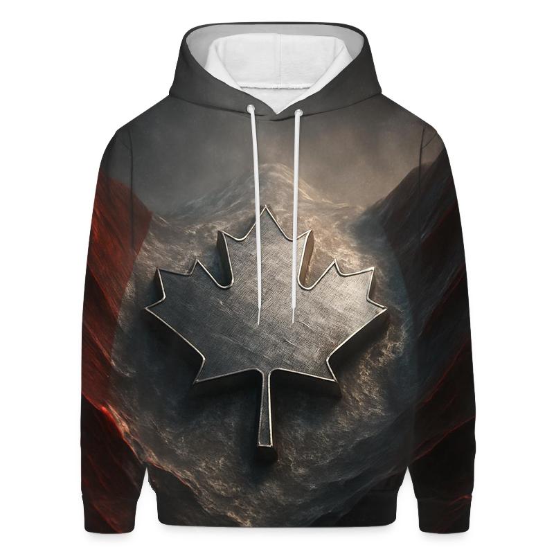 Canada Metallic Maple Flag Ridge embroidered hoodies