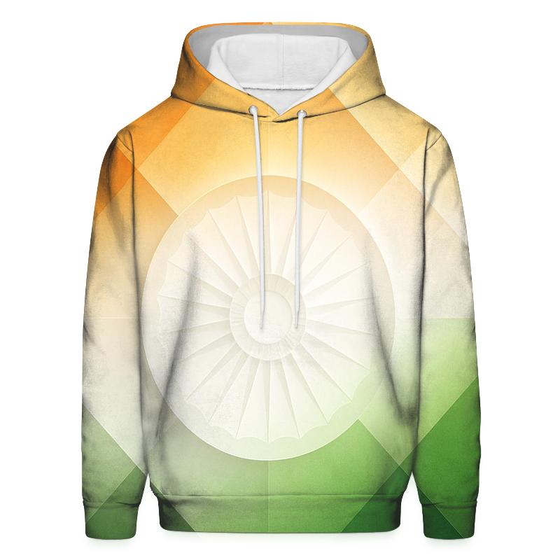 India Geometric Spectrum Flag Mosaic lightweight hoodies