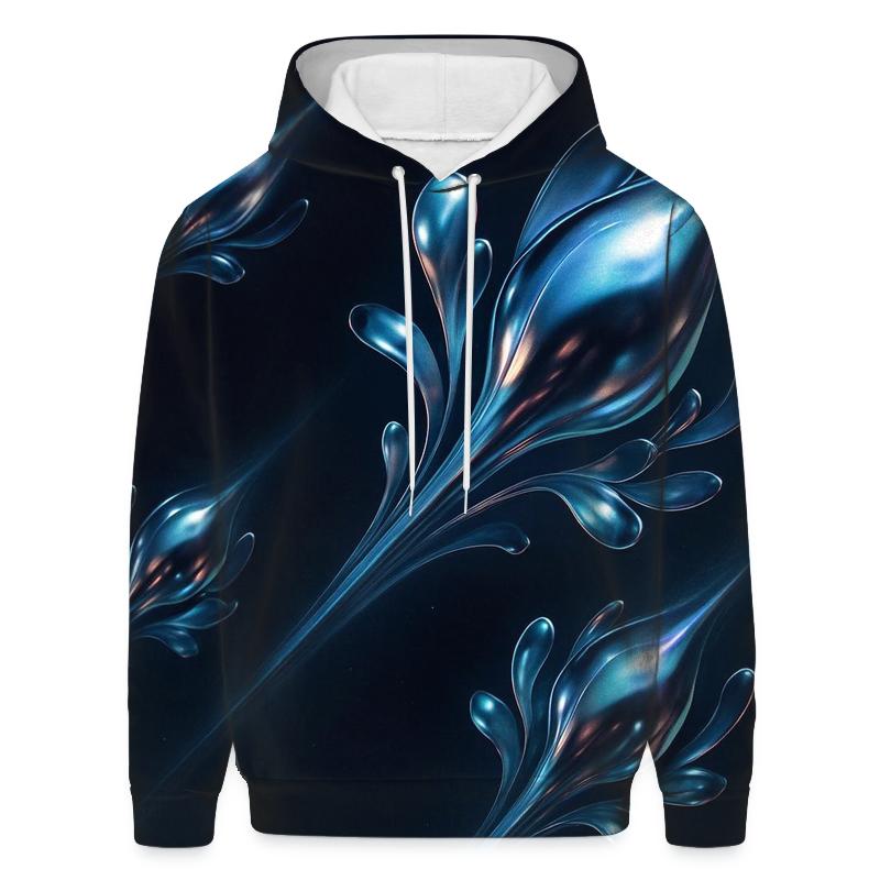 Liquid Chrome Comet Garden custom hoodies