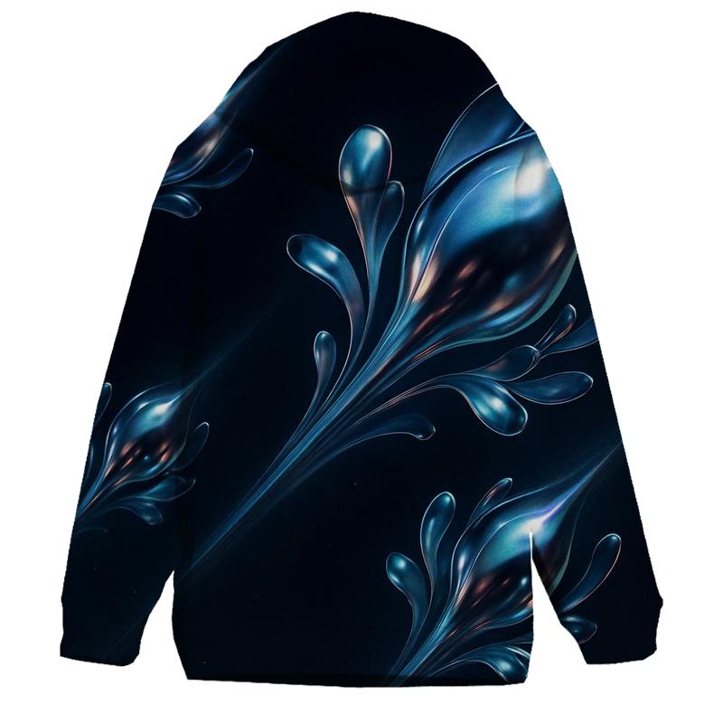 Liquid Chrome Comet Garden custom hoodies