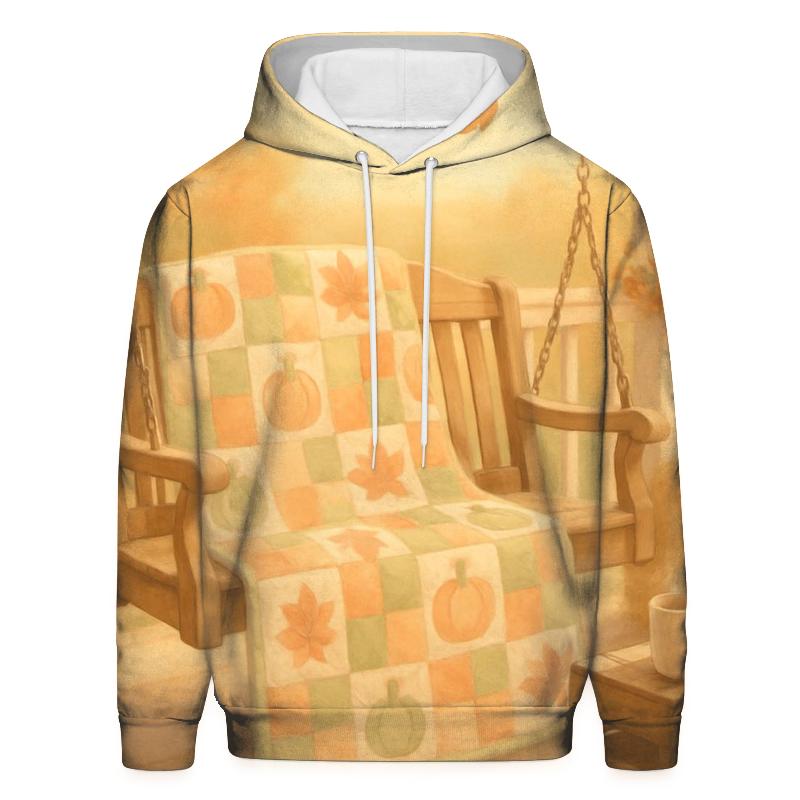 Porch Swing Pumpkin Quilt custom hoodies