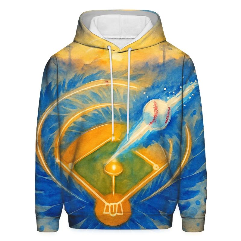 Blue Jays Diamond Halo At Sunset zip-up hoodies