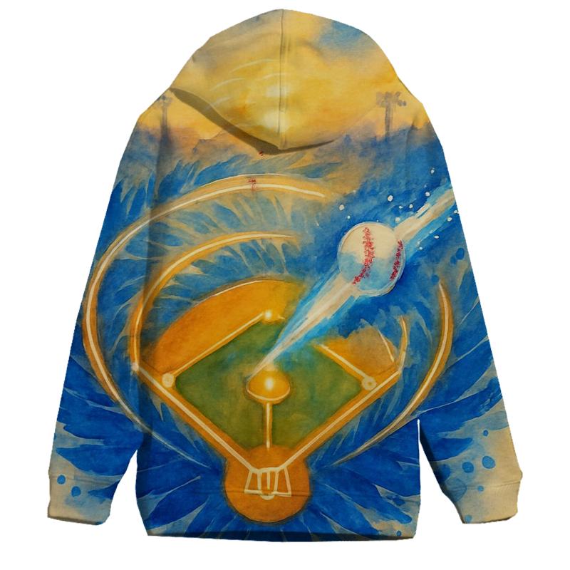 Blue Jays Diamond Halo At Sunset zip-up hoodies