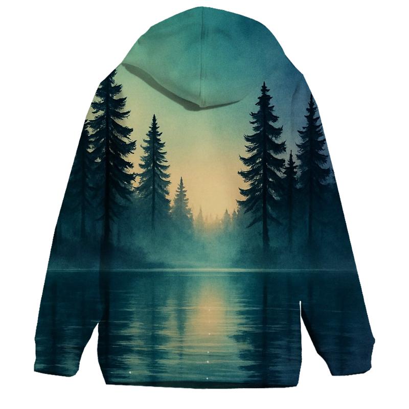 Pines Under A Melted Sky heavyweight hoodies