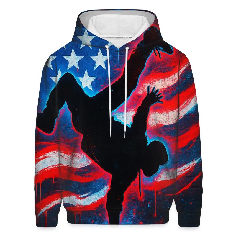 Graffiti Flag Pulse Alley pullover hoodies