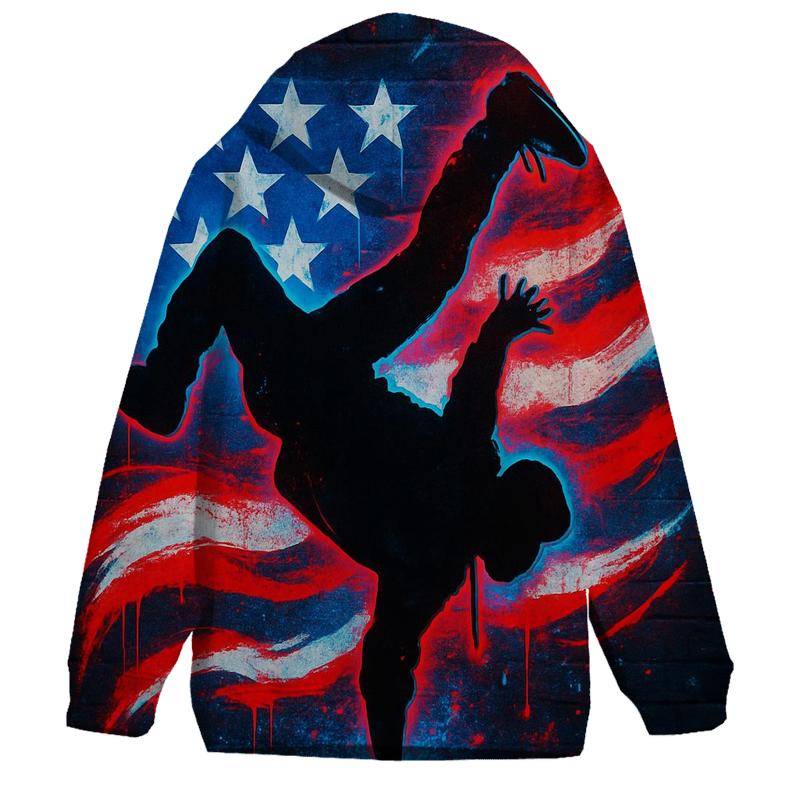 Graffiti Flag Pulse Alley pullover hoodies