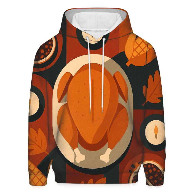 Thankful Tabletop Still Life Mosaic premium hoodies