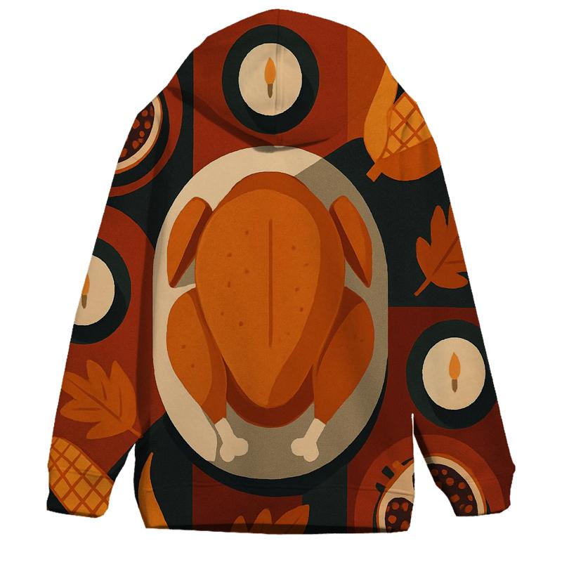 Thankful Tabletop Still Life Mosaic premium hoodies