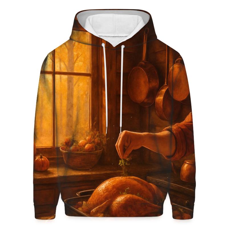 Golden Hour Cabin Feast Prep pullover hoodies
