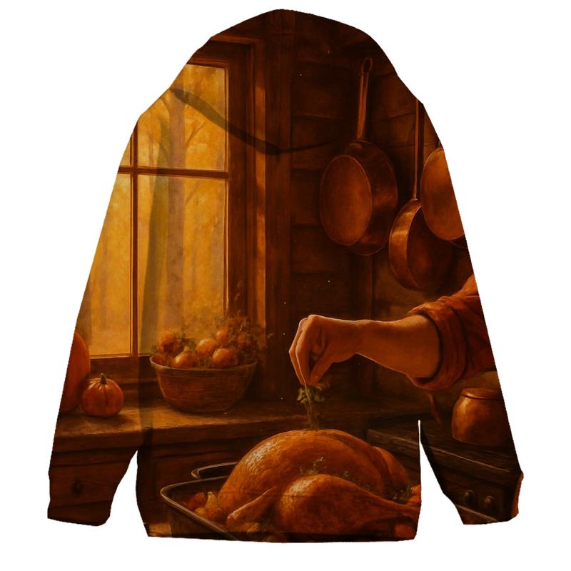 Golden Hour Cabin Feast Prep pullover hoodies