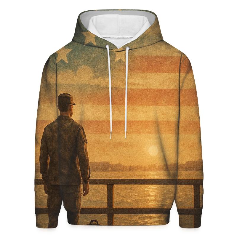 Harbor Homecoming Under The Painted Flag Sky custom hoodies