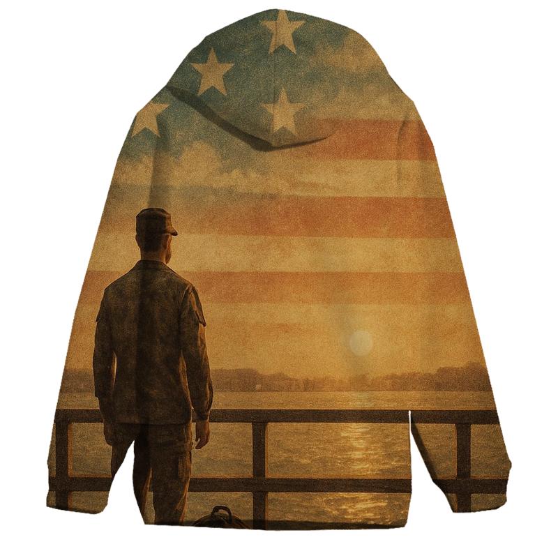 Harbor Homecoming Under The Painted Flag Sky custom hoodies