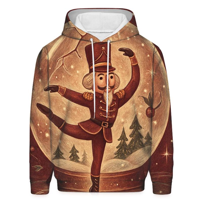 Nutcracker Ballet In A Snow Globe Forest premium hoodies