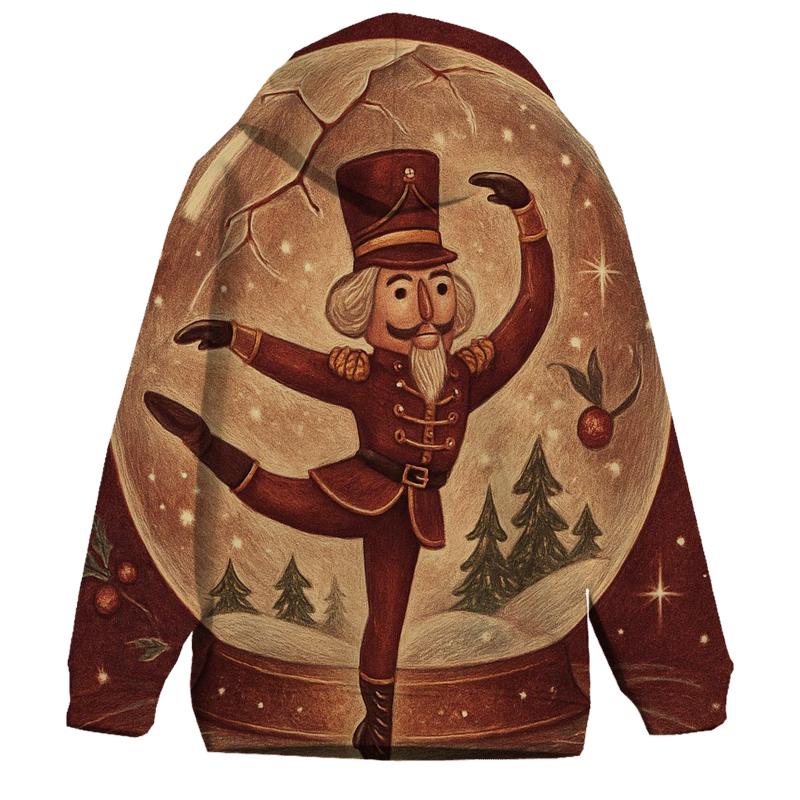 Nutcracker Ballet In A Snow Globe Forest premium hoodies