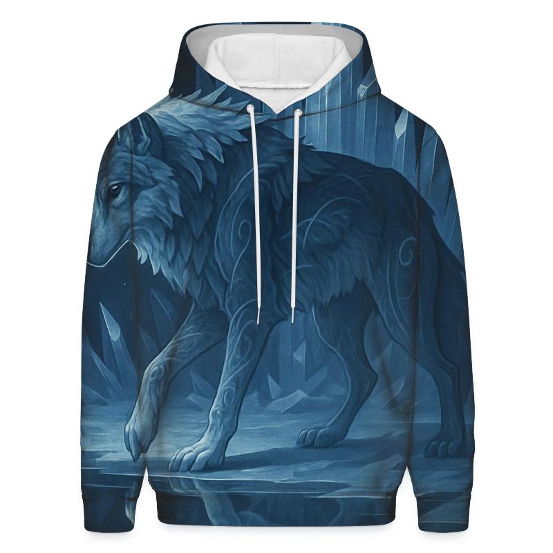 Glacier Mirror Spirit Wolf hoodie styles