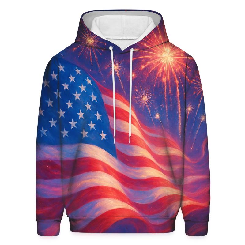 Firework Constellation Banner premium hoodies