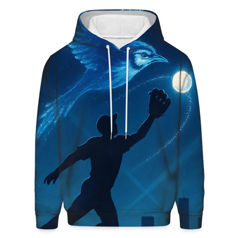 City Night Catch With Blue Jays Starlight printed hoodies