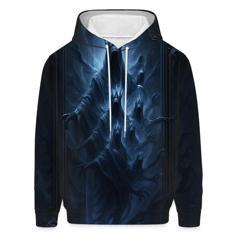 Crowned Wraith In The Mirror Coffin embroidered hoodies
