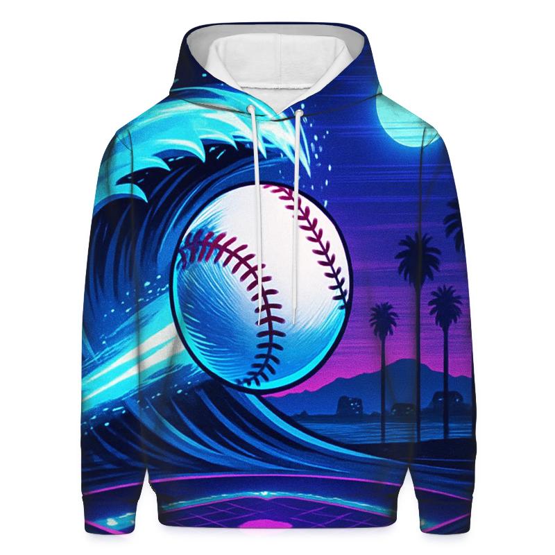 Coastal Night Rally Wave lightweight hoodies