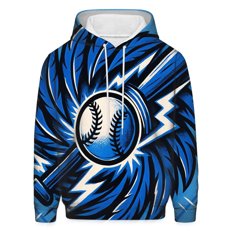 Blue Jays Voltage Bat Spin graphic hoodies