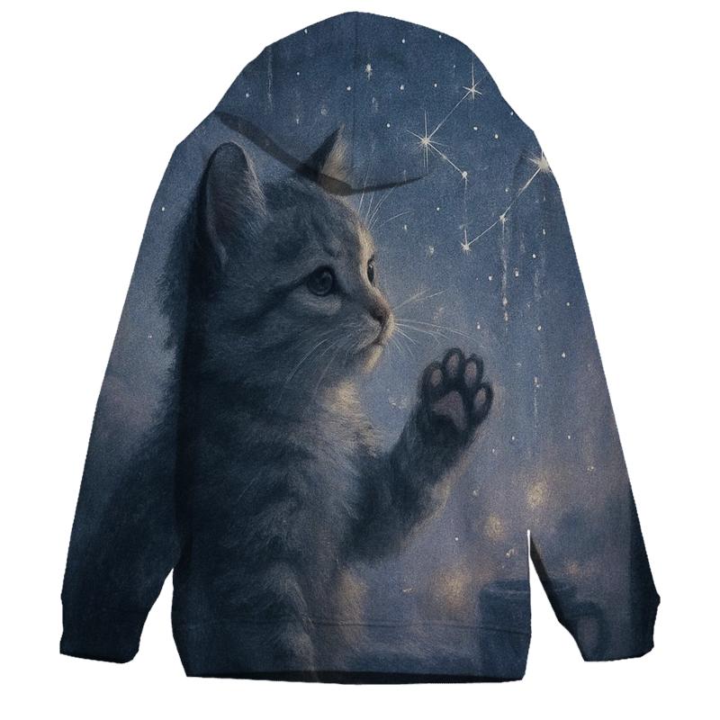 Rainy Window Purring Constellations heavyweight hoodies