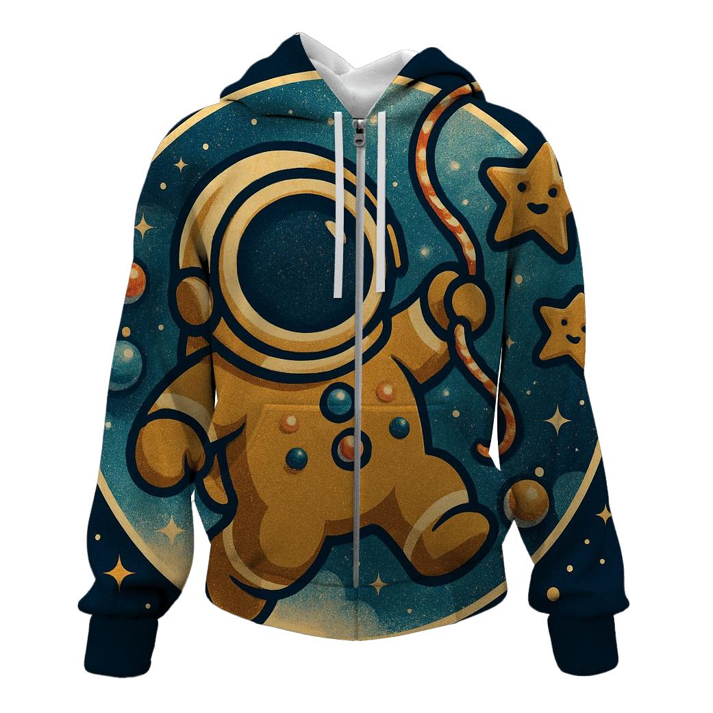 Gingerbread Astronaut Cookie Rescue graphic hoodies