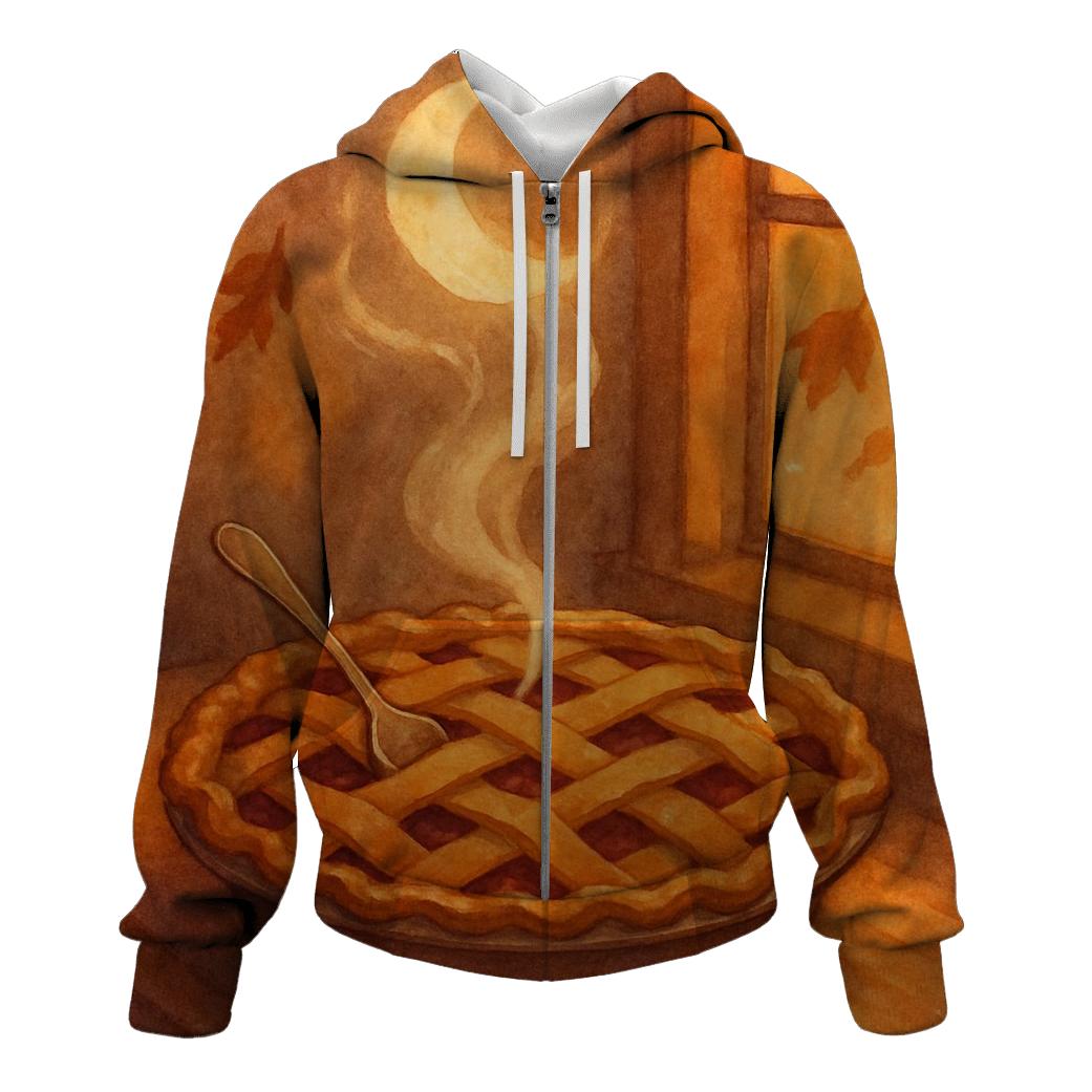 Harvest Moon Pie Steam zip-up hoodies
