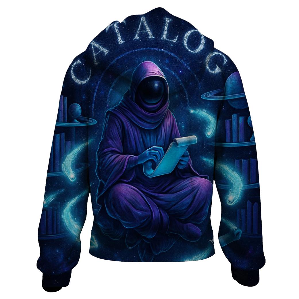 Chrono Comet Librarian printed hoodies