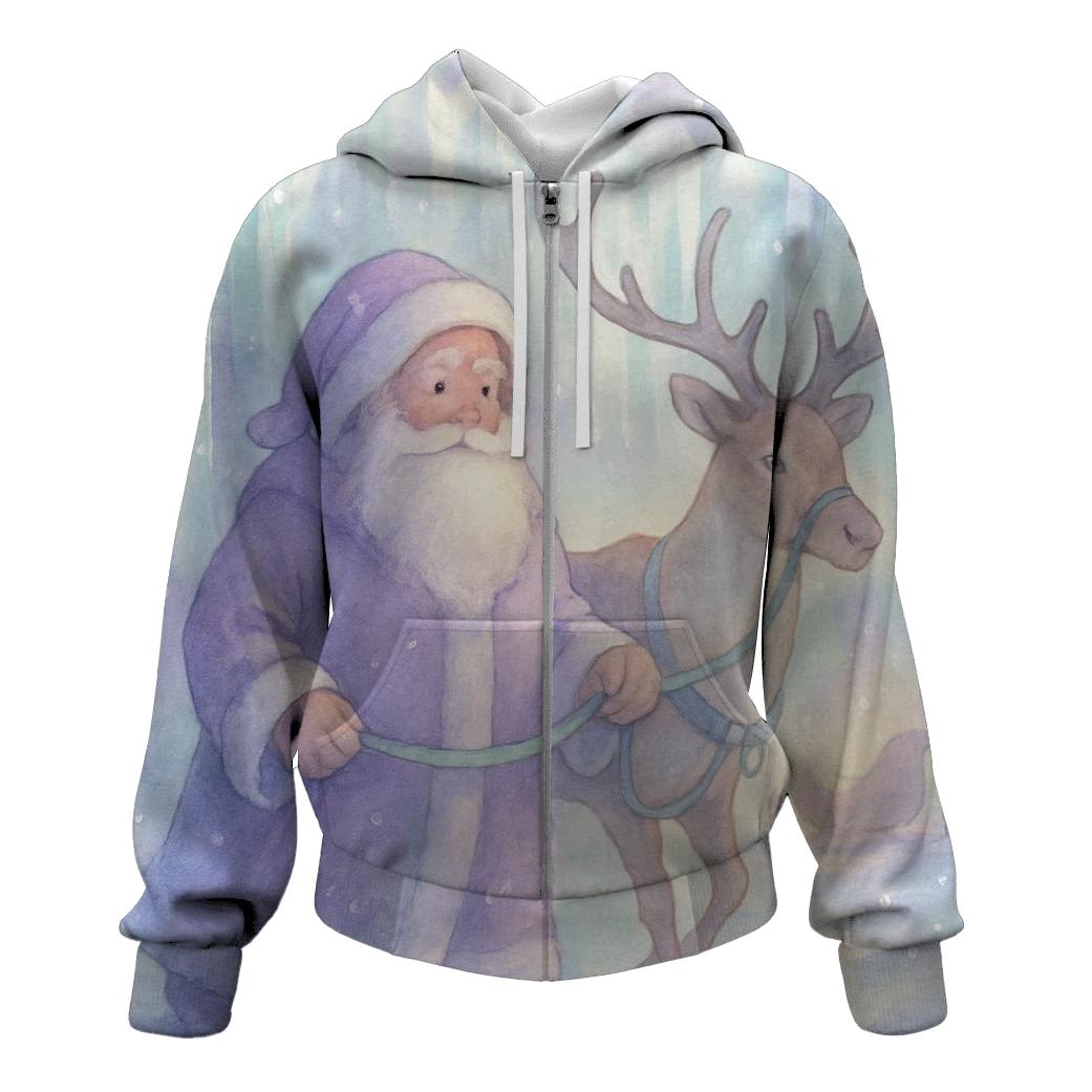 Crystal Cave Santa And Reindeer hoodie trends