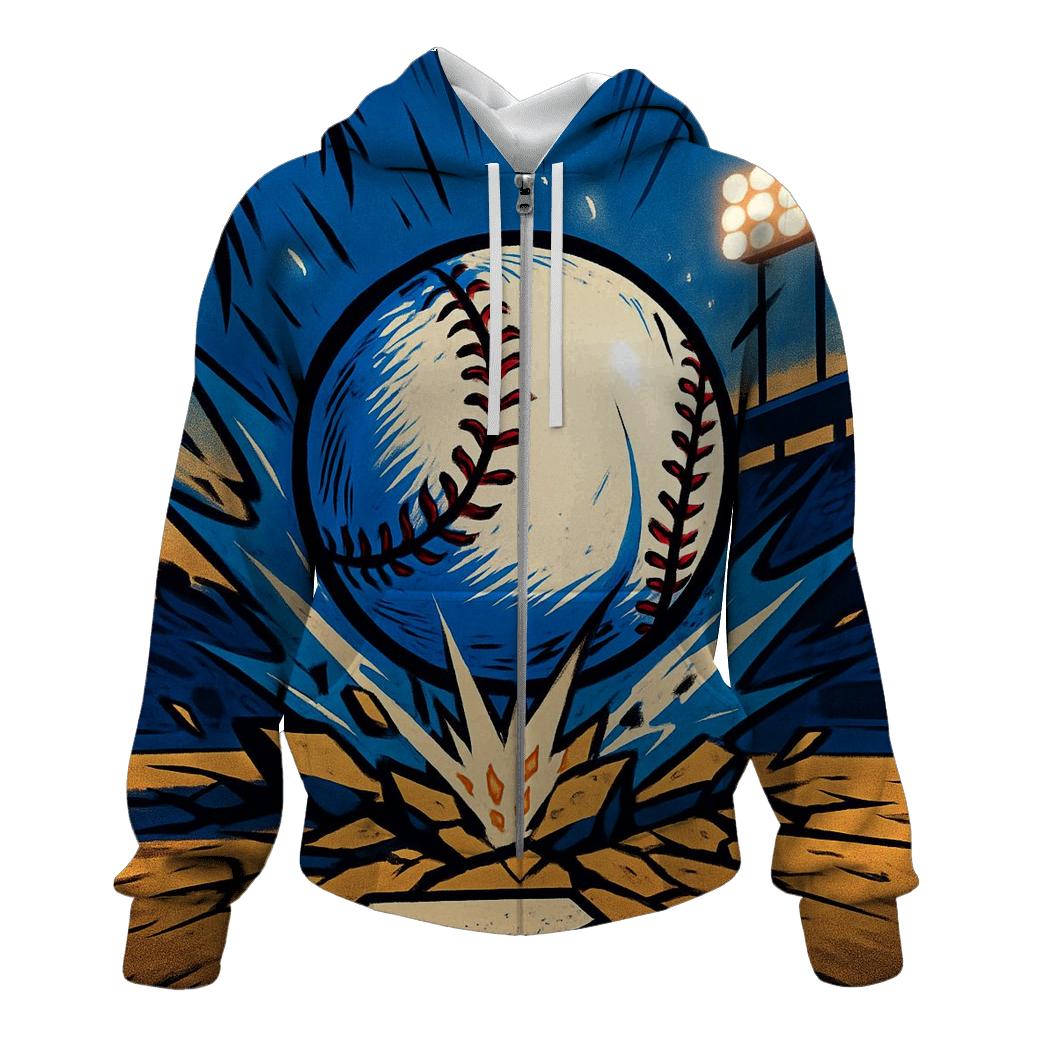 Palm Shadow Home Plate Impact custom hoodies