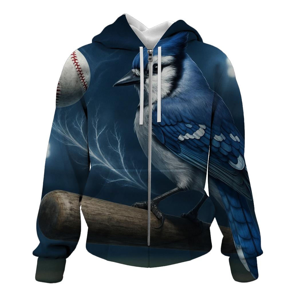 Blue Jays Ice Vein Curveball embroidered hoodies