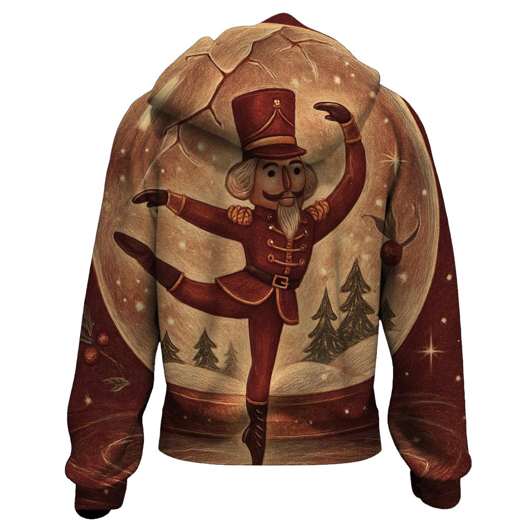 Nutcracker Ballet In A Snow Globe Forest heavyweight hoodies