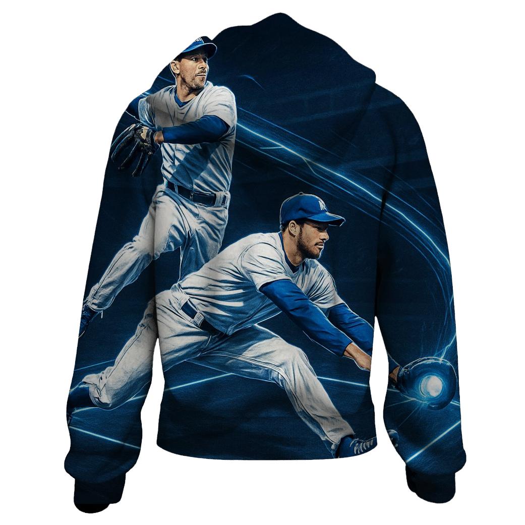 Electric Double Play Circuit embroidered hoodies