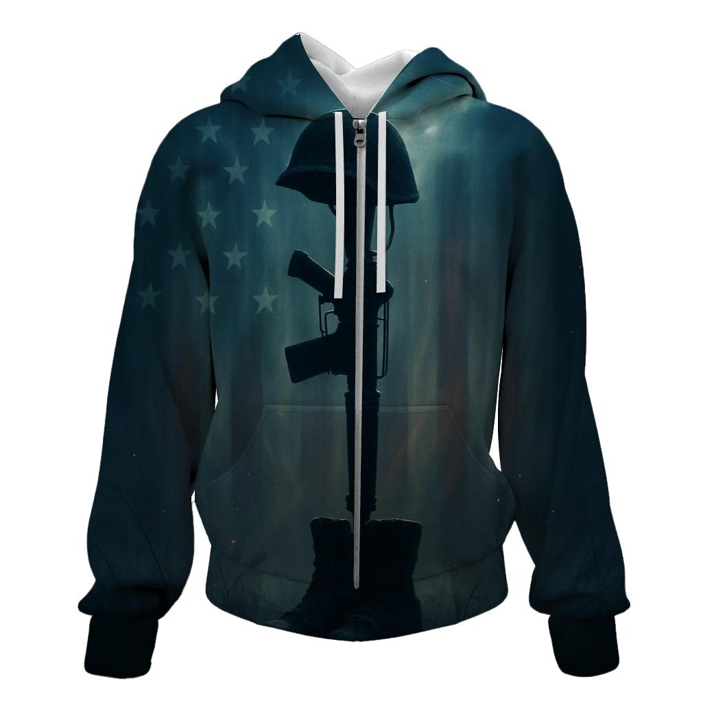 Battlefield Cross In Starlit Quiet pullover hoodies