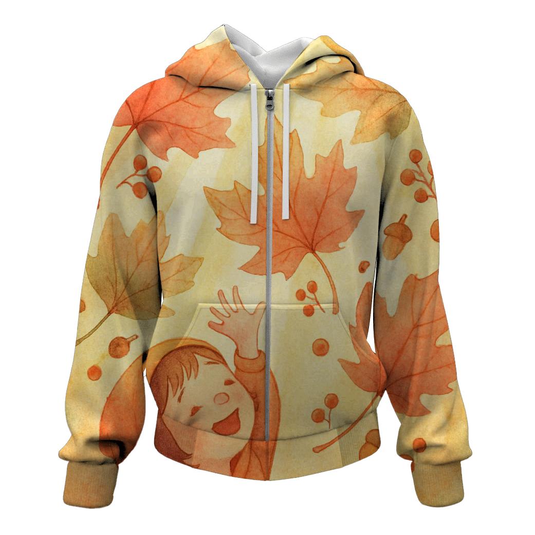Maple Leaf Parade In Sunbeams custom hoodies