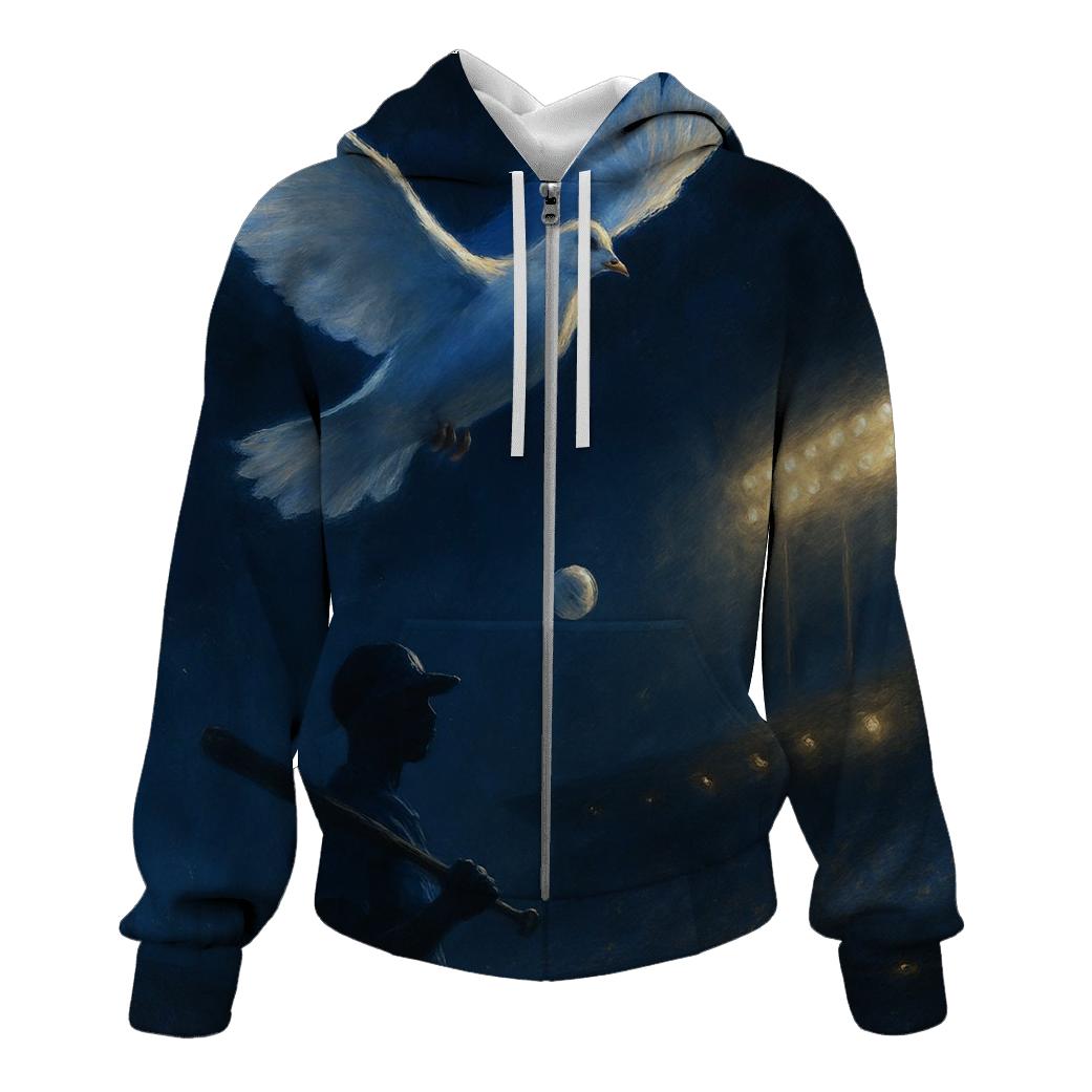 Dove Above The Floodlights embroidered hoodies