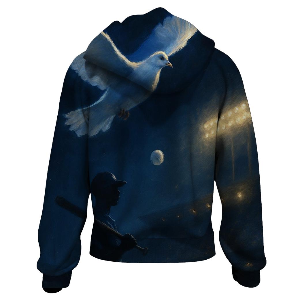 Dove Above The Floodlights embroidered hoodies