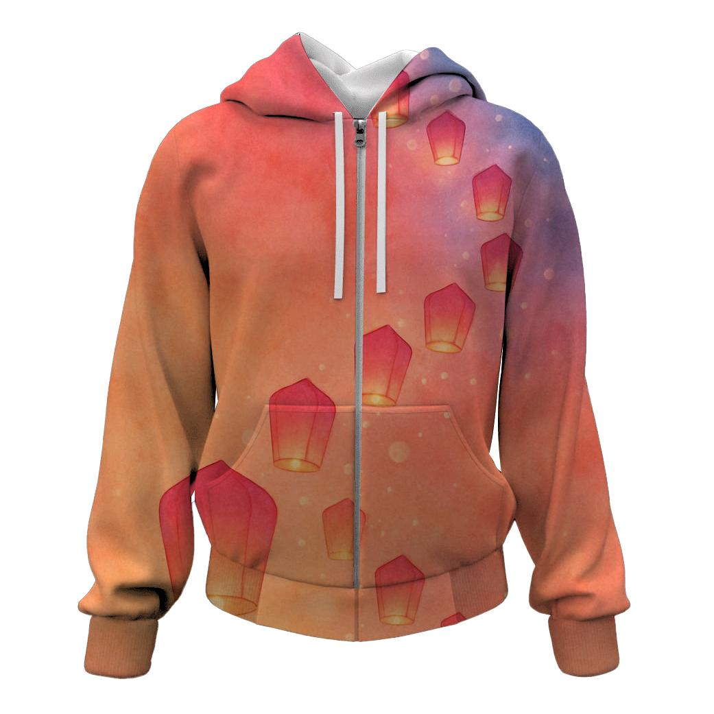 Lantern Kites At Sundown custom hoodies