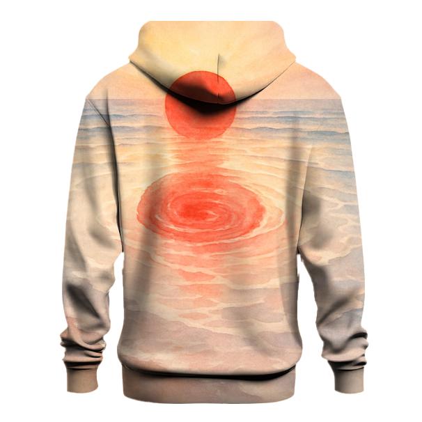 Japan Watercolor Rising Tide Flag premium hoodies