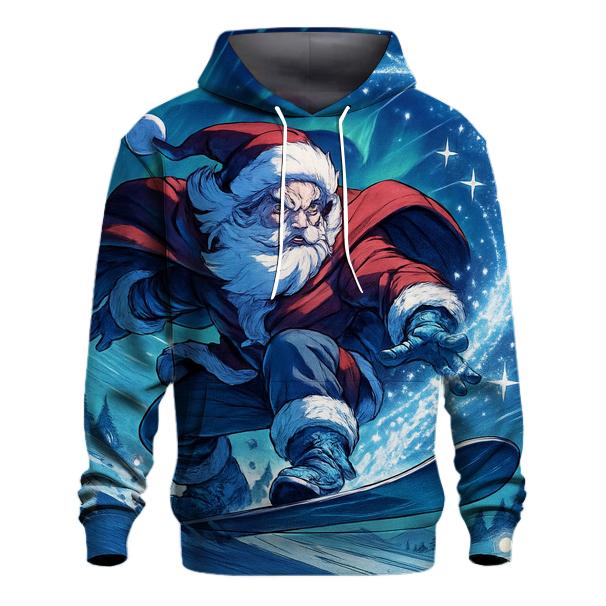 Aurora Snowboard Santa Rush hoodie designs