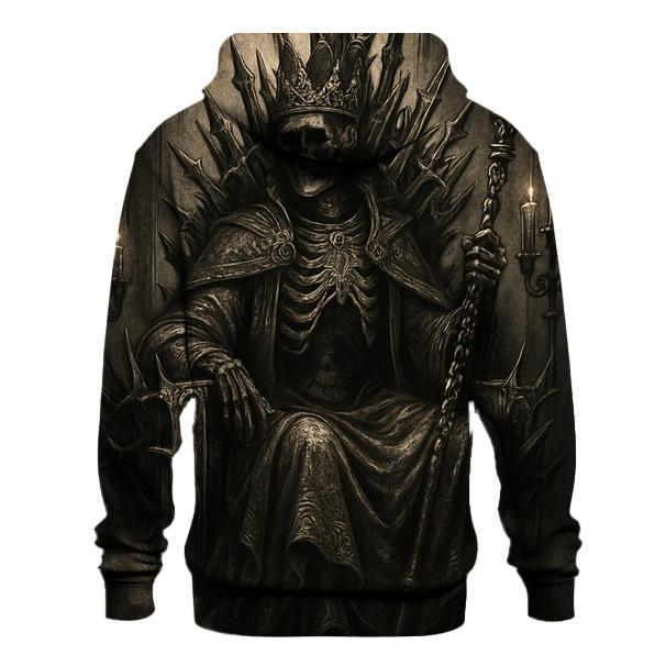 Throne Of The Rusted Skeleton King premium hoodies