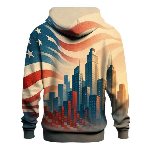 Skyline Flag Mosaic Drift printed hoodies