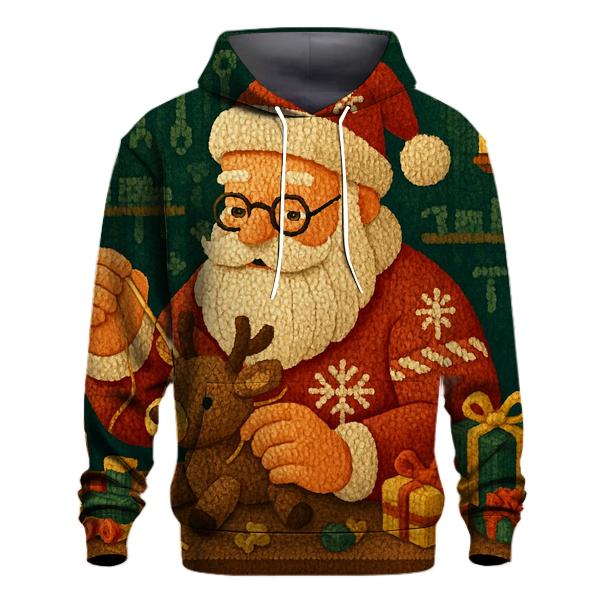 Knitted Workshop Toymaker Santa designer hoodies