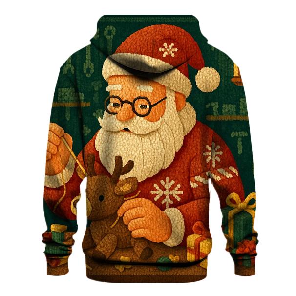 Knitted Workshop Toymaker Santa designer hoodies
