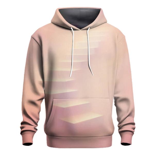 Pastel Mirage Stairway embroidered hoodies