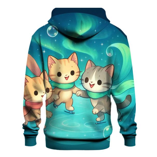 Aurora Bubble Skater Kittens hoodies fashion