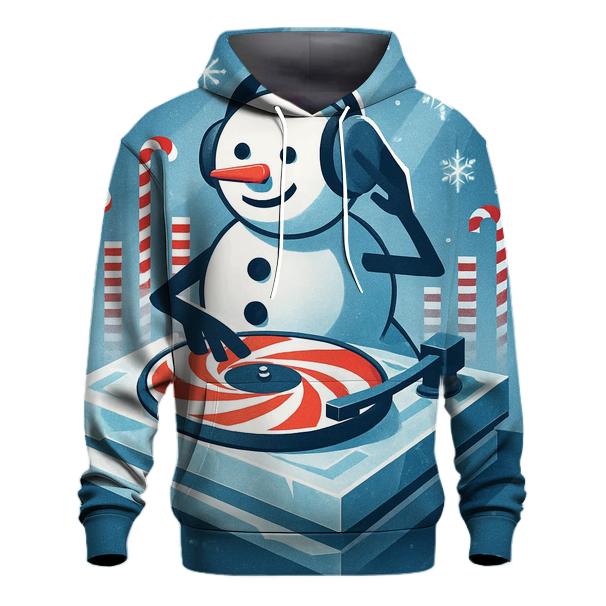 Snowman DJ Frostbeat graphic hoodies