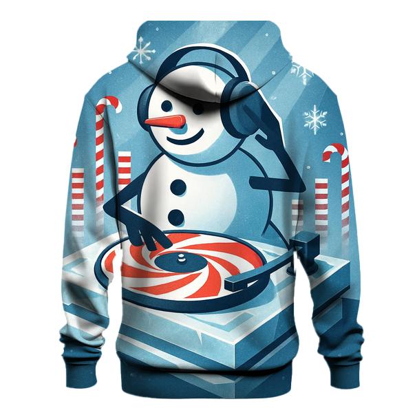 Snowman DJ Frostbeat graphic hoodies