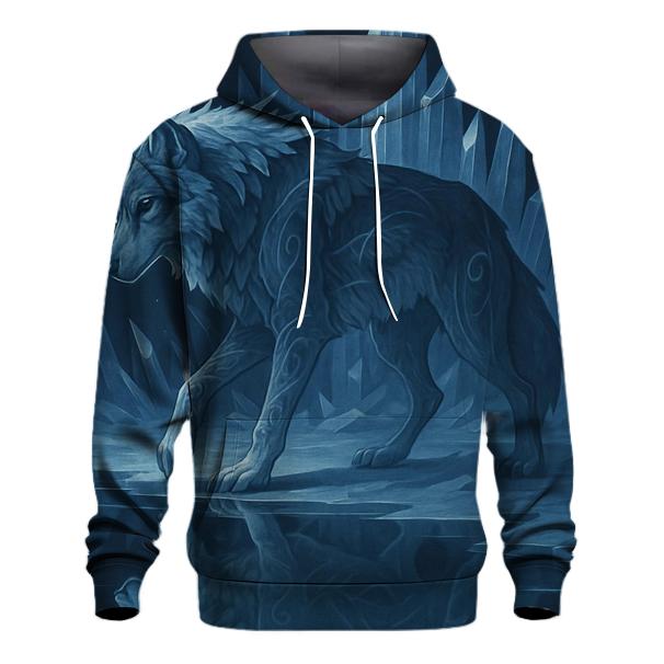 Glacier Mirror Spirit Wolf hoodie trends